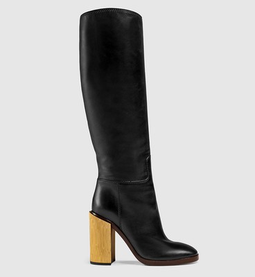 gucci tall black boots